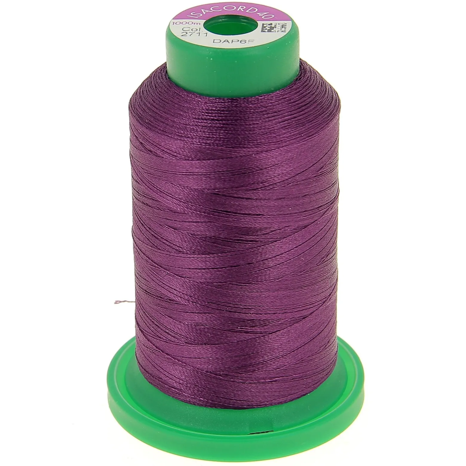Cône de fil à broder ISACORD40 1000 m - violet