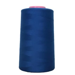 Cone de fil à coudre bleu France 4 573 m 100% polyester - Couture loisirs