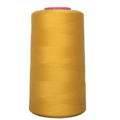 Cone de fil à coudre jaune or 4 573 m 100% polyester - Couture loisirs