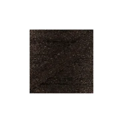 Cordon plat tressé lurex - marron