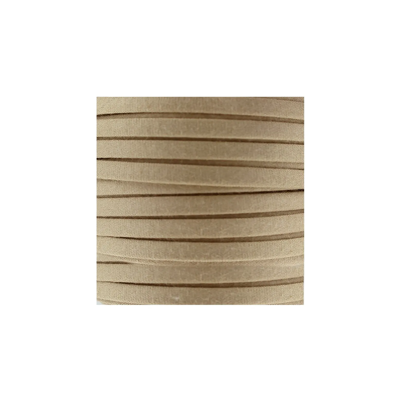 Cordon Spaghetti coton 5 mm - grège