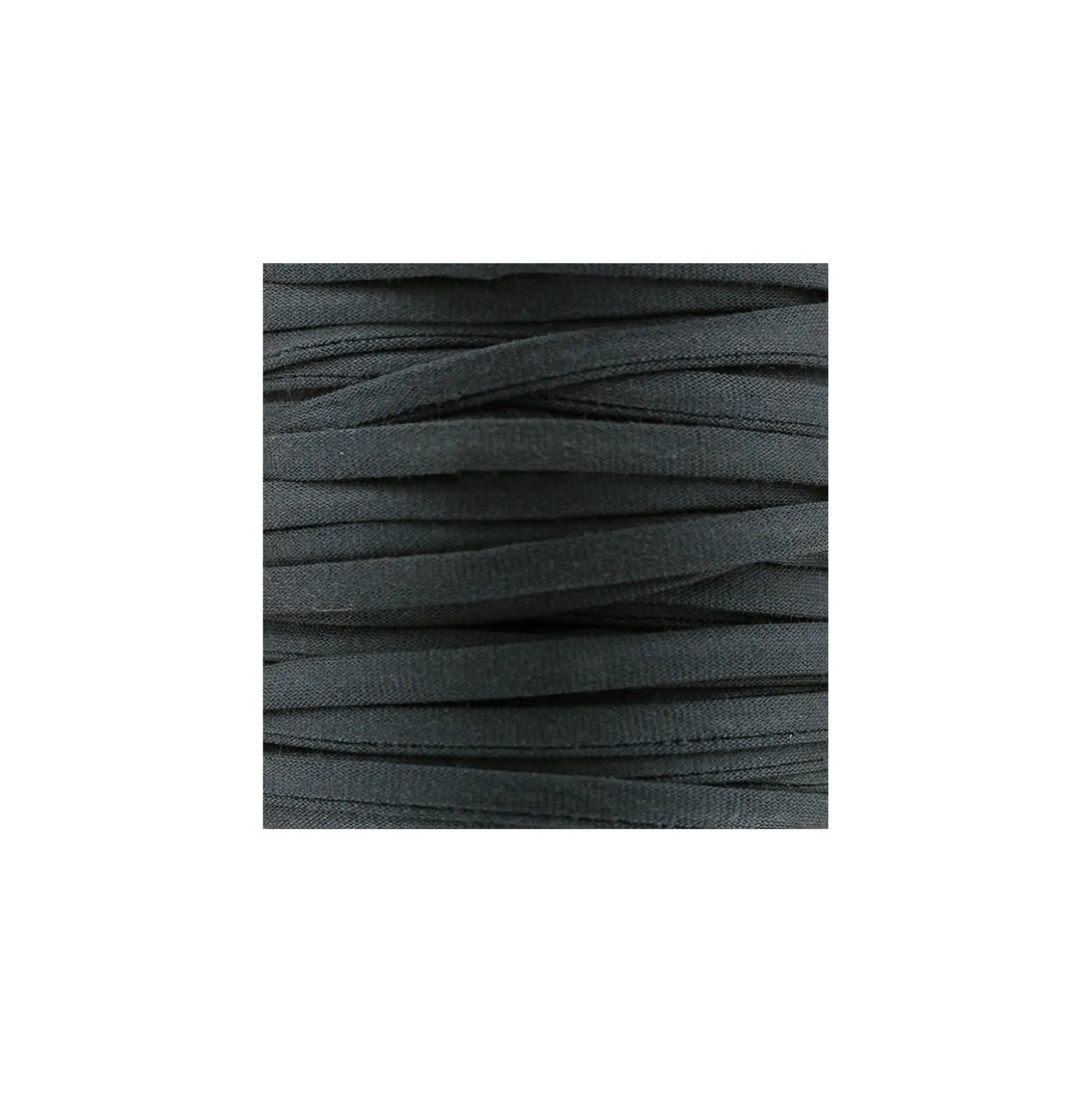 Cordon Spaghetti coton 5 mm - gris
