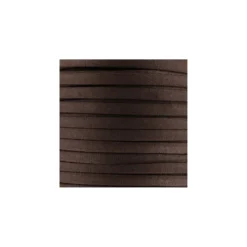 Cordon Spaghetti coton 5 mm - marron