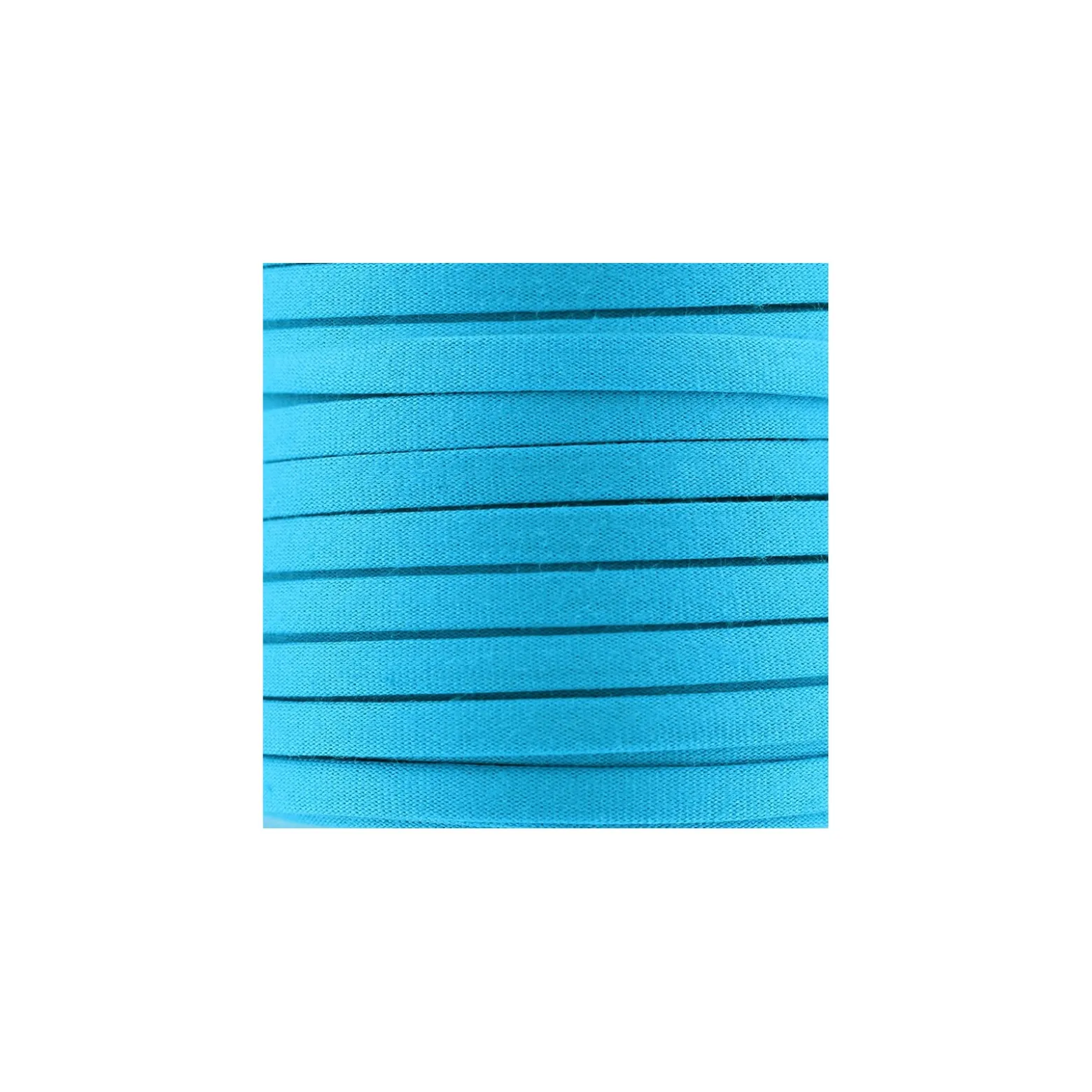 Cordon Spaghetti coton 5 mm - turquoise