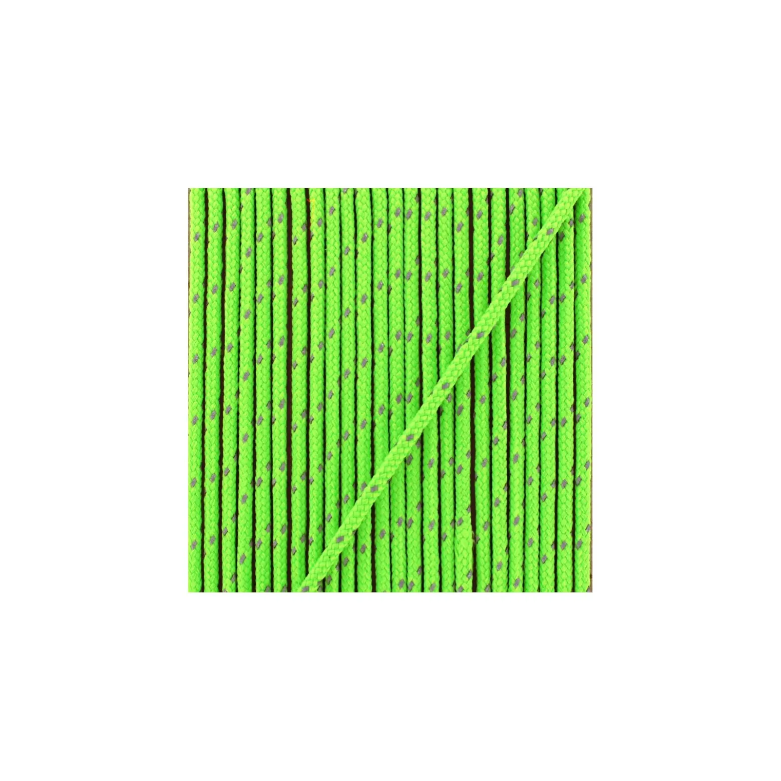 Cordon Sport réfléchissant 3 mm- vert fluo