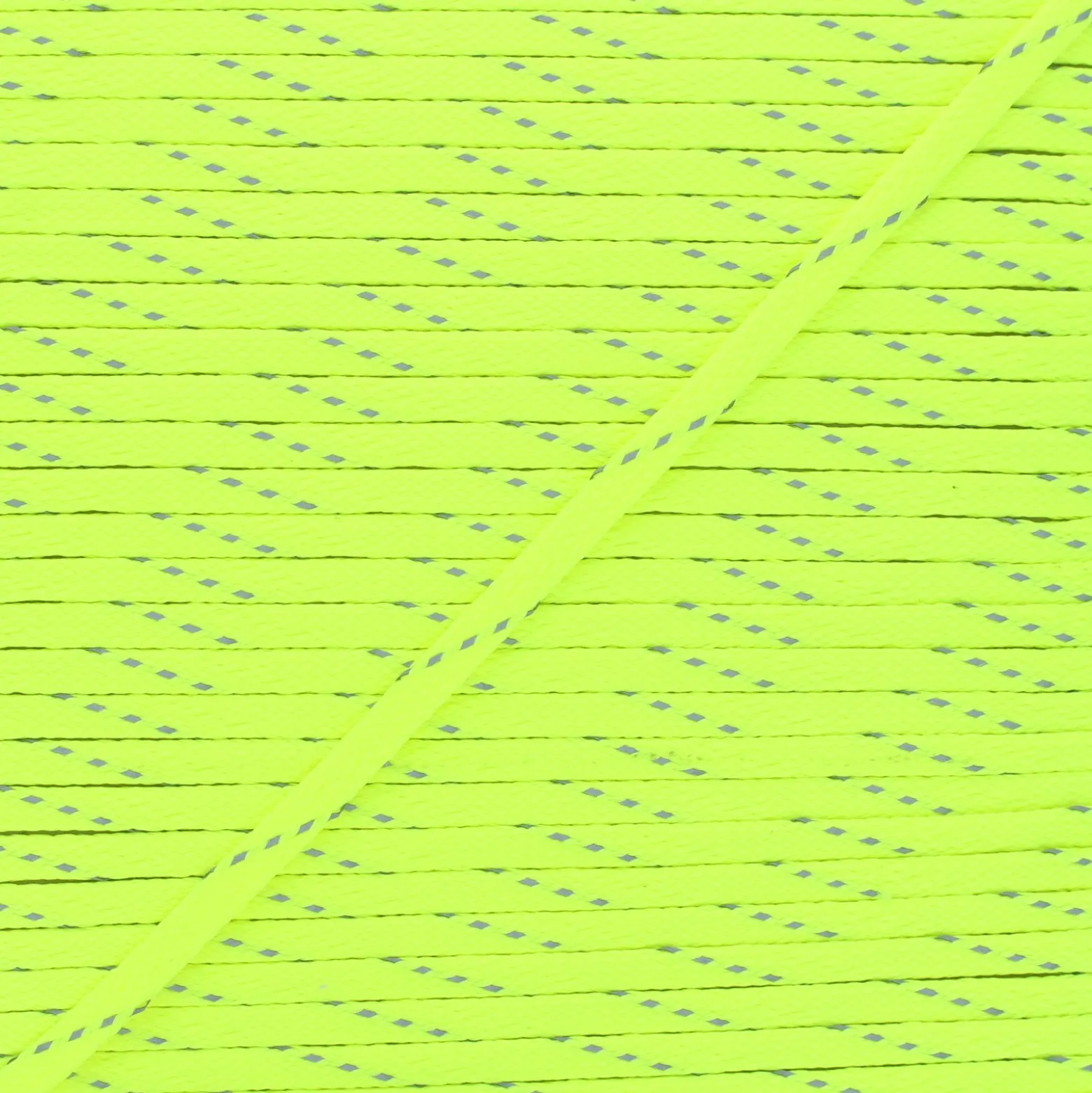 Cordon tressé Fluoria 9mm - jaune fluo