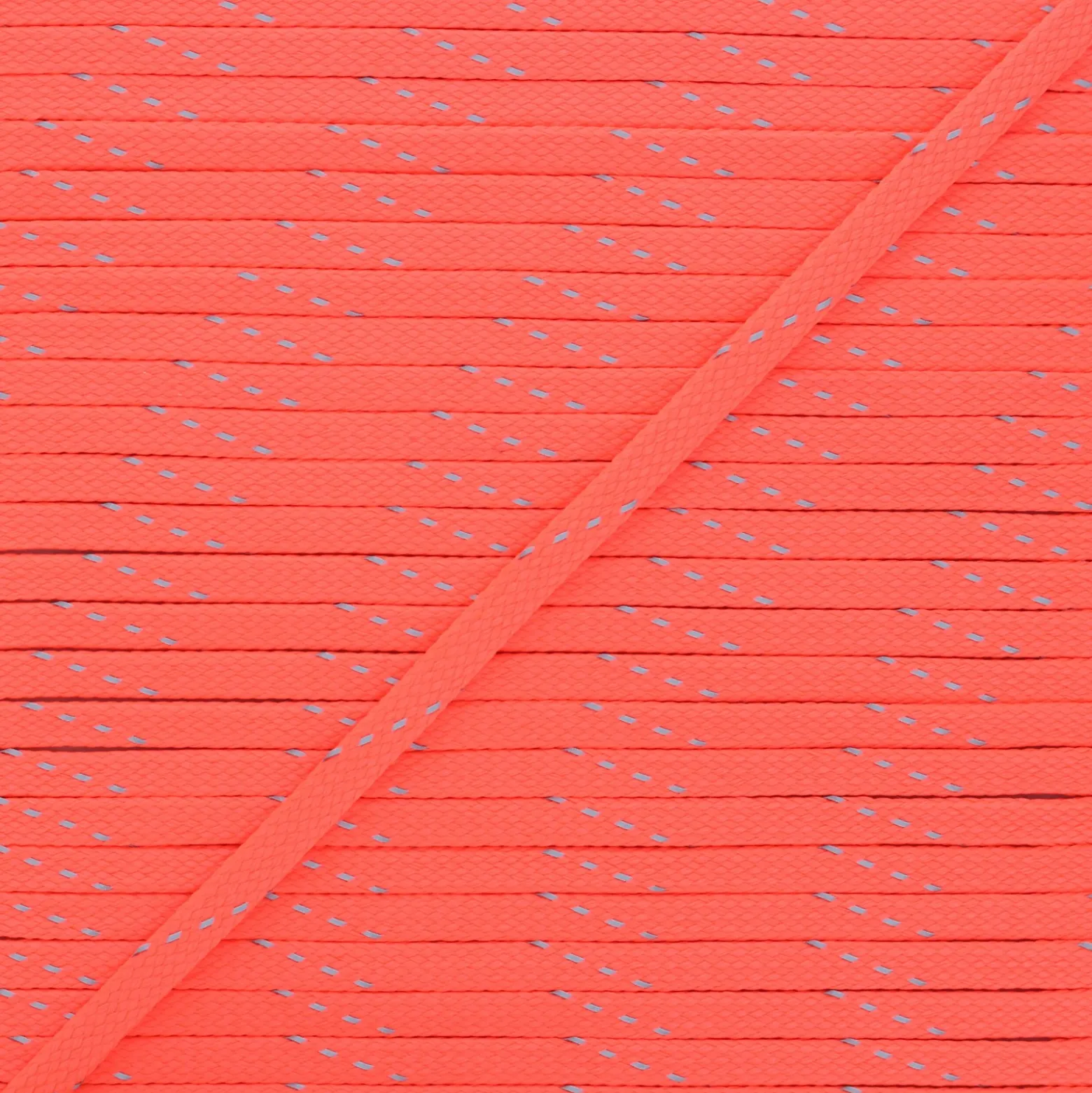 Cordon tressé Fluoria 9mm - rose fluo