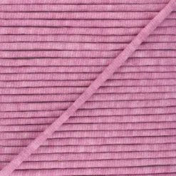 Cordon tricoté chiné 7 mm - vieux rose