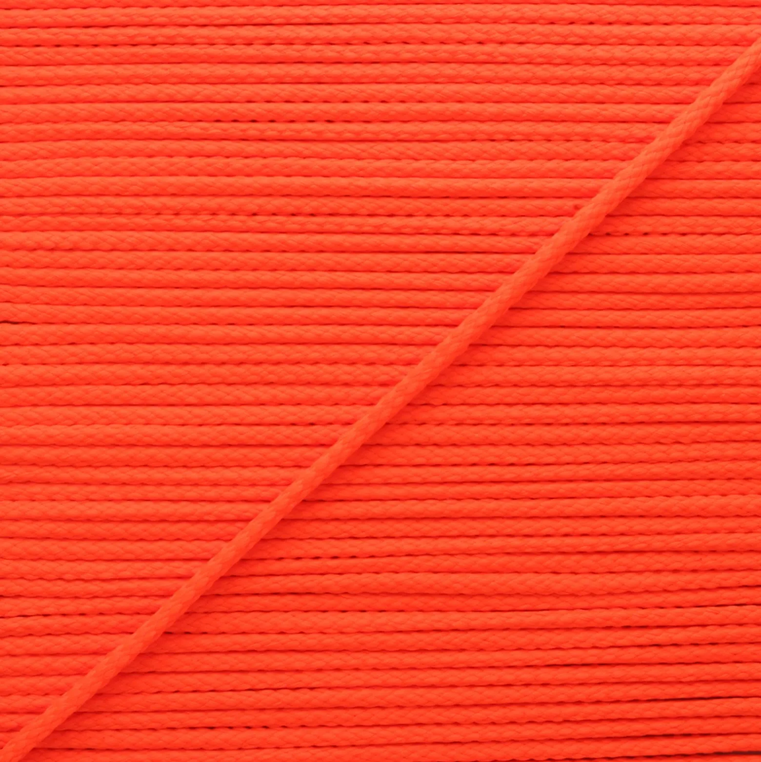 Cordon tricoté Chroma 4 mm - orange fluo