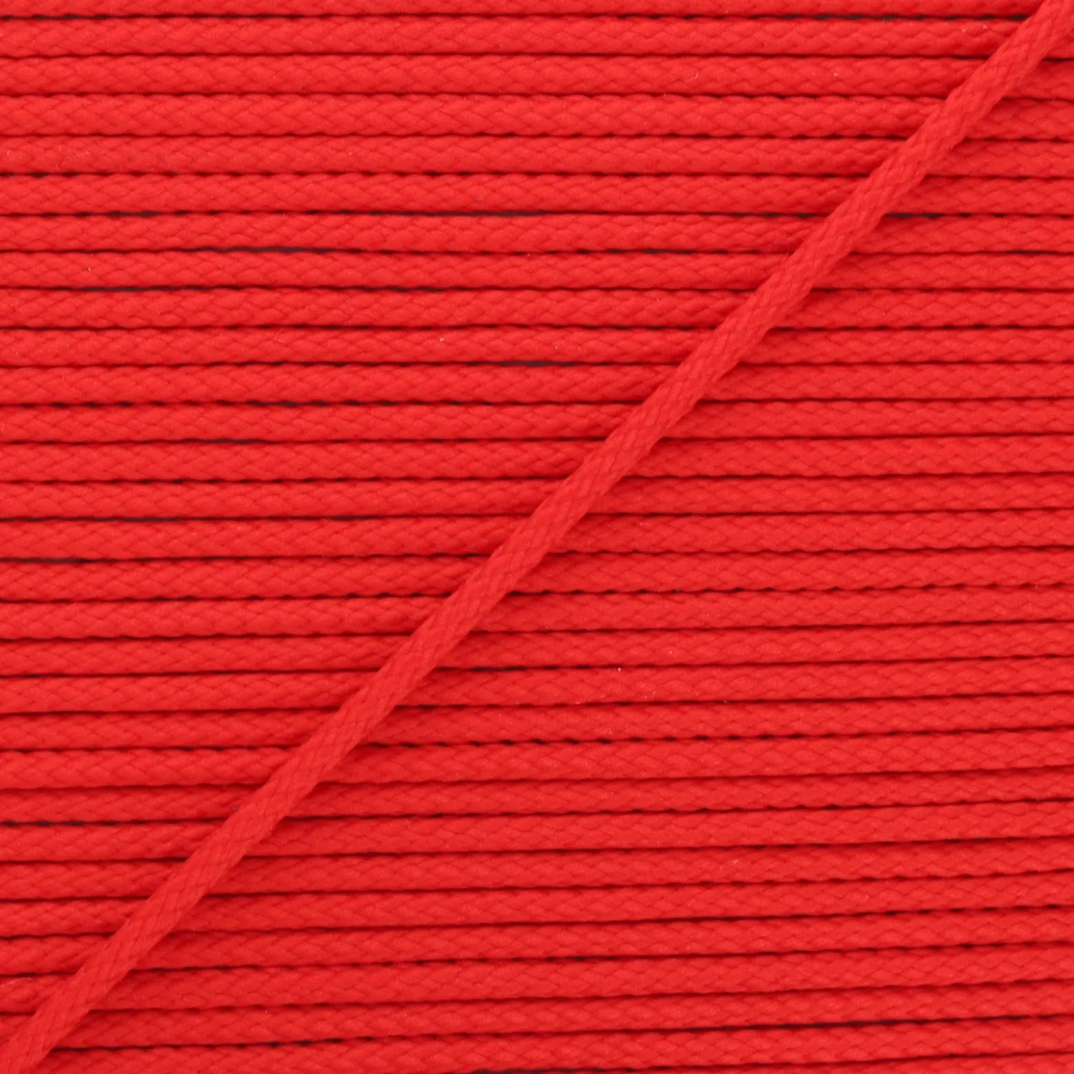 Cordon tricoté Chroma 4 mm - rouge