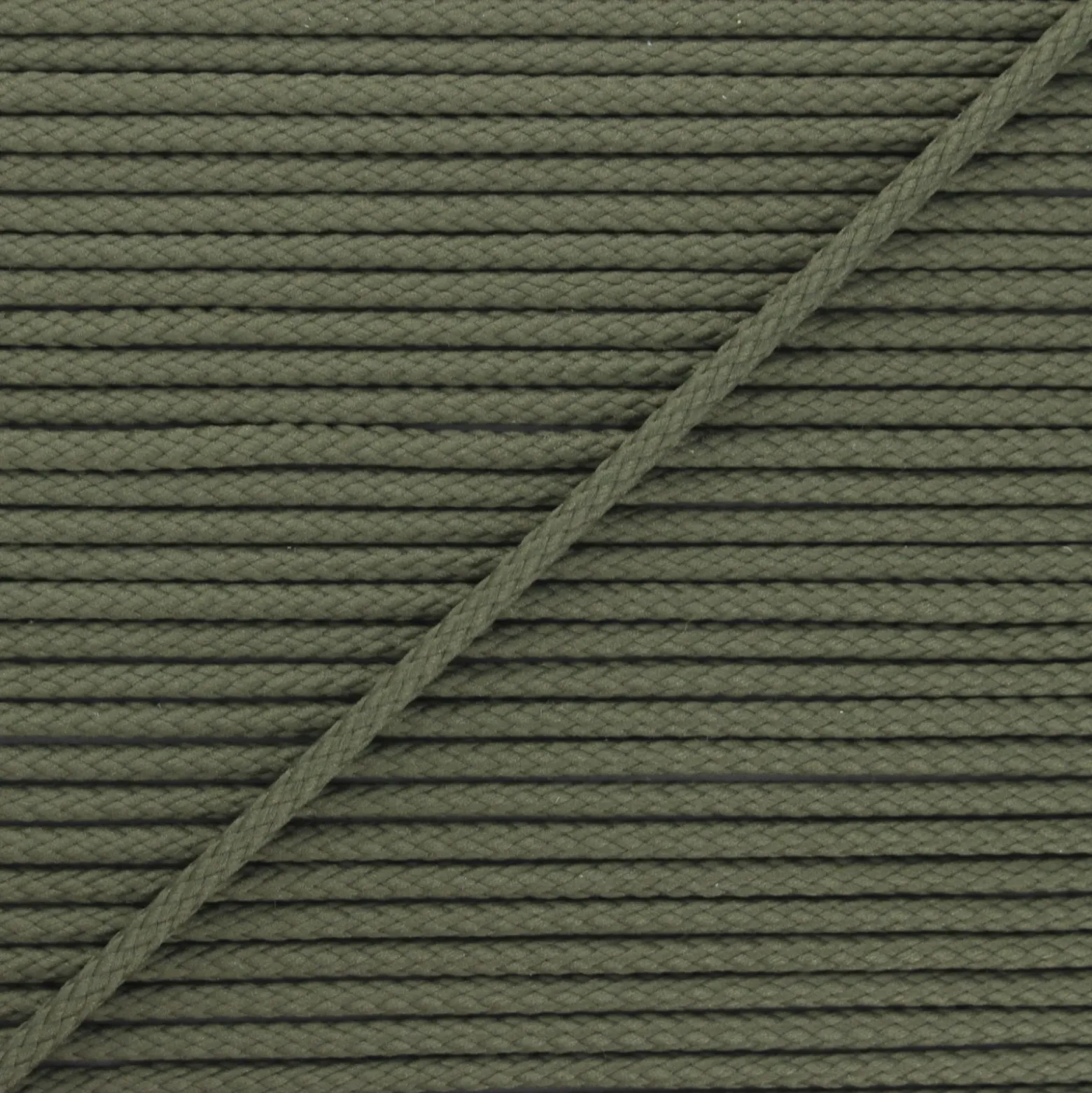 Cordon tricoté Chroma 4 mm - vert kaki