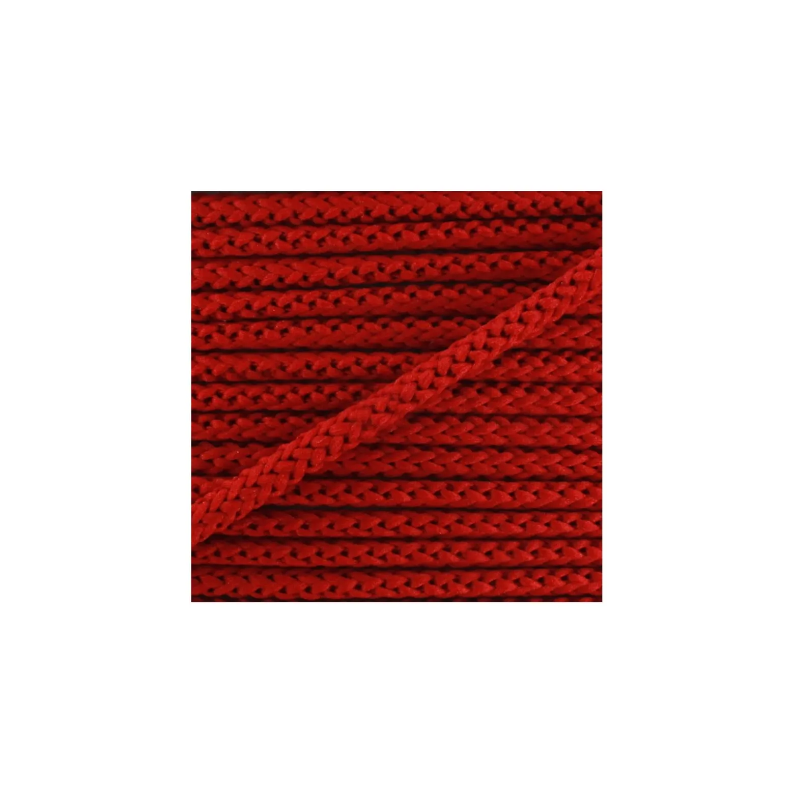 Cordon tricoté 4,5 mm - carmin