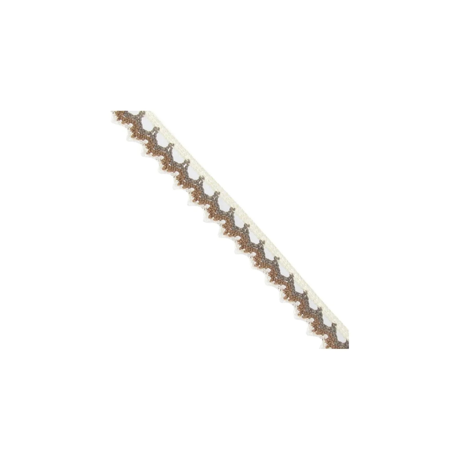 Coupon 180 cm Dentelle multicolore beige