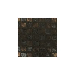 Coupon 70 cm x 135 cm Tissu Carreaux paillettes bronze