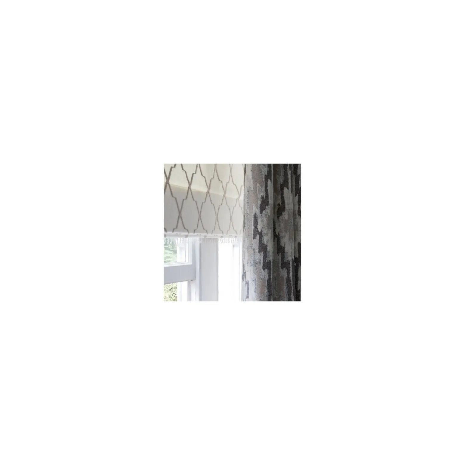 Coupon 150 cm x 140 cm Tissu Clarke & Clarke Global Luxe Riad Ivory