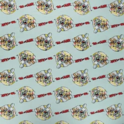 Coupon 100 cm x 110 cm Tissu coton Camelot Fabrics Tom and Jerry together - opaline