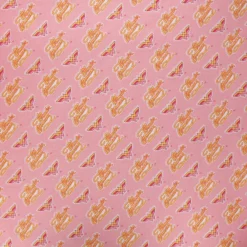 Coupon 100 cm x 110 cm Tissu coton Camelot Fabrics Wonder woman Retro logo - rose