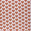 Coupon 100 cm x 150 cm Tissu coton cretonne Superman - blanc