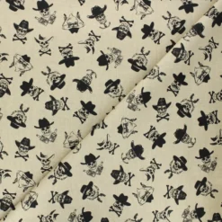Coupon 100 cm x 110 cm Tissu coton Dear Stella Wanted - The good, the bad & the ugly - beige
