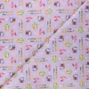 Coupon 100 cm x 110 cm Tissu coton My Little Pony Sticker - lilas
