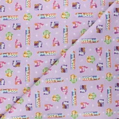 Coupon 100 cm x 110 cm Tissu coton My Little Pony Sticker - lilas