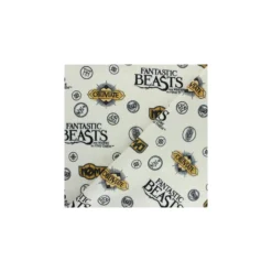 Coupon 100 cm x 110 cm Tissu Flanelle Fantastic Beasts - écru