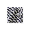 Coupon 100 cm x 130 cm Tissu jacquard stretch Vague - bleu nuit