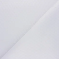 Coupon 139 cm x 150 cm Tissu jersey matelassé bambou - blanc