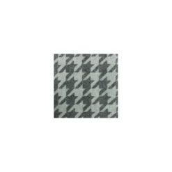 Coupon 100 cm x 150 cm Tissu lainage Pied de poule - gris chiné/blanc
