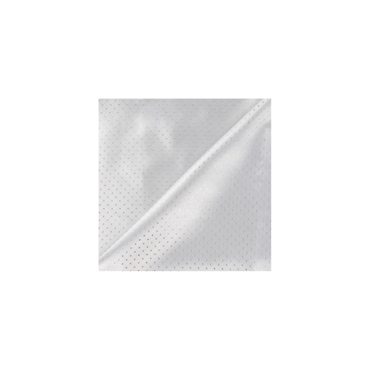 Coupon 100 cm x 140 cm Tissu lamé point argent