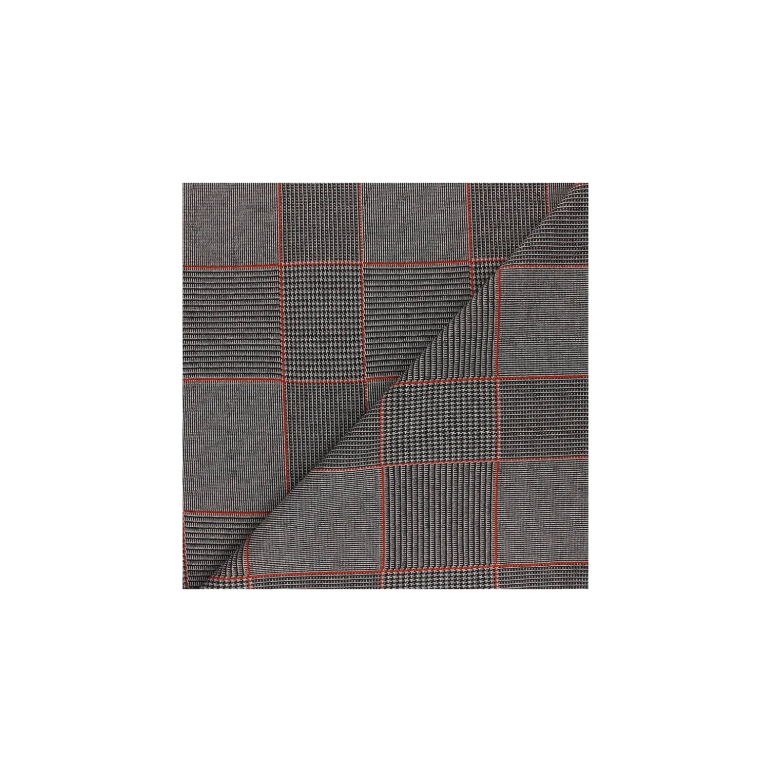 Coupon 100 cm x 150 cm Tissu Maille polyviscose lurex Gordon - rouille