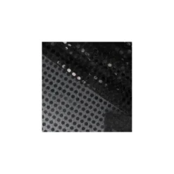 Coupon 100 cm x 105 cm Tissu paillettes 6mm noir