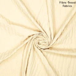 Coupon 30 cm x 135 cm Tissu plissé 3D Fibre mood - beige