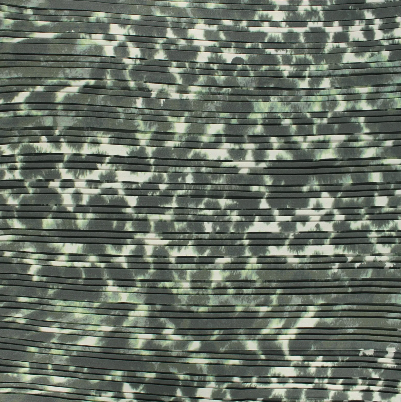 Coupon 40 cm x 140 cm Tissu polyester plissé Tatiana - vert