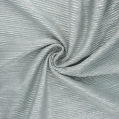Coupon 100 cm x 140 cm Tissu polyester plissé métallisé Mya - bleu givré