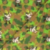 Coupon 100 cm x 140 cm Tissu sweat léger Camo Shrek - vert