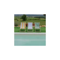 Coupon 150 cm x 45 cm Tissu toile transat avec lisière à coudre - blanc