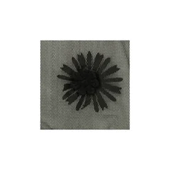 Coupon 150 cm x 156 cm Tissu tulle brodé Daisy 3D - noir