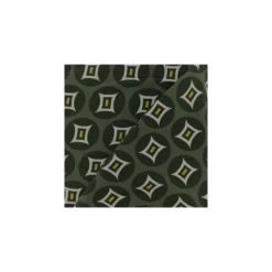 Coupon 40 cm x 140 cm Tissu Viscose graphique Tangalle - vert