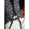 Coupon 50 cm x 130 cm Tissu viscose satin Grafika - gris foncé