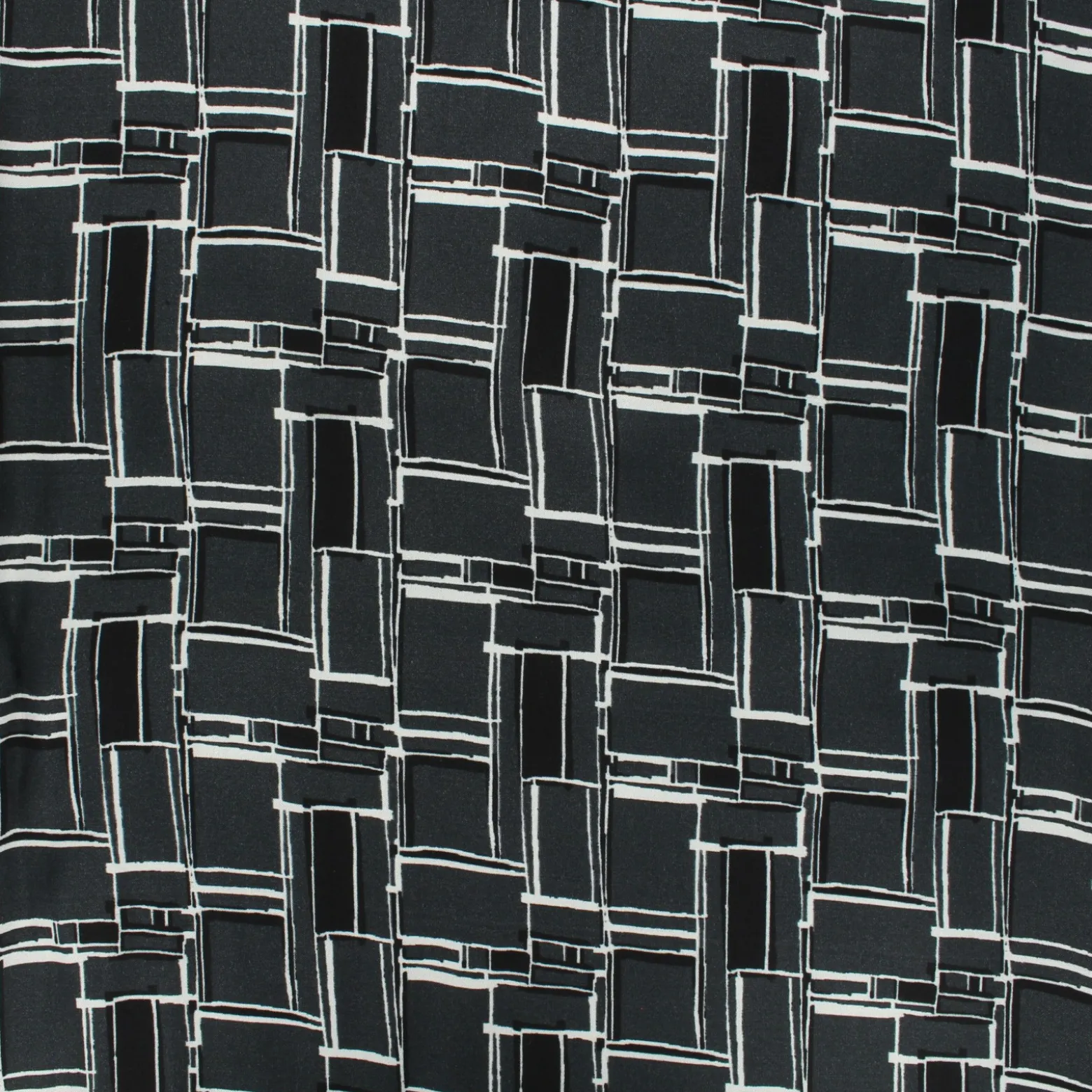 Coupon 50 cm x 130 cm Tissu viscose satin Grafika - gris foncé