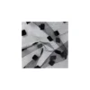 Coupon 100 cm X 140 cm Tulle Beauty square Floqué velours - noir