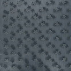 Coupon 100 cm x 145 cm Tulle luxe floqué Etoiles inox/gris
