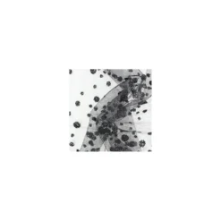 Coupon 100 cm x 140 cm Tulle pastilles paillettées noir