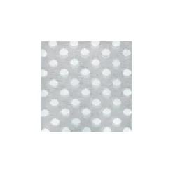 Coupon 100 cm x 155 cm Tulle souple irisé pois argent - argent