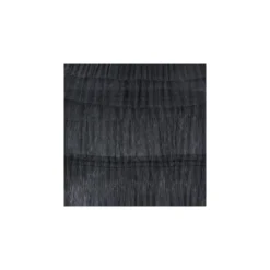 Coupon 100 cm x 100 cm tulle à volants cousus Molly - noir