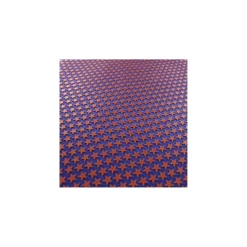 Coupon de tissu 42 cm x 42 cm Tissu antidérapant Etoiles - brique/navy