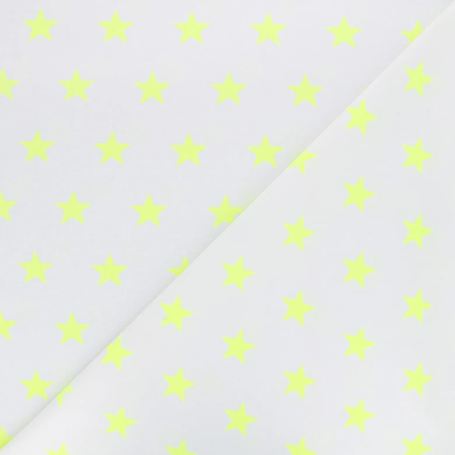Coupon tissu Astre Fluo - jaune (50 cm x 160 cm)