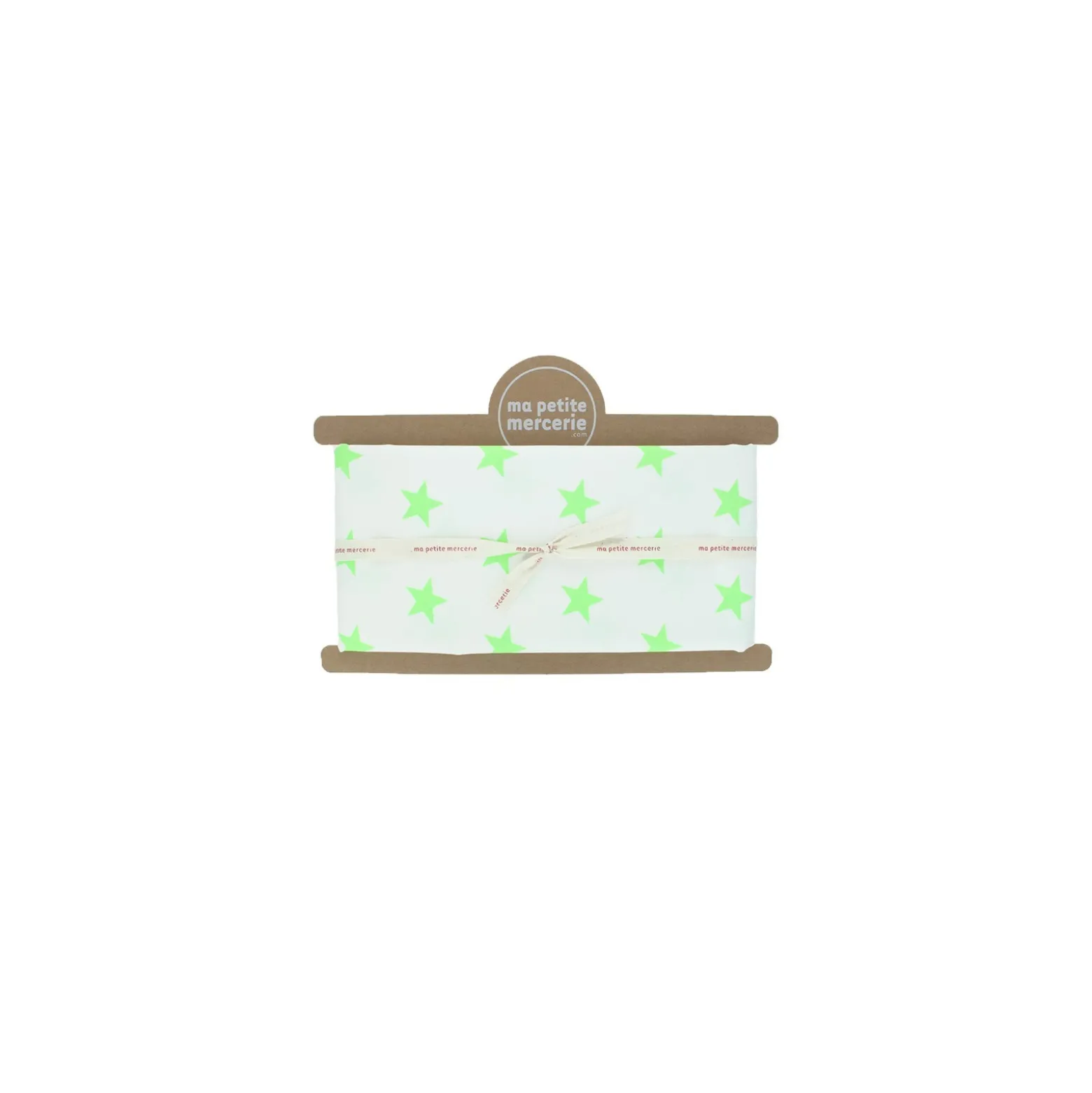 Coupon tissu Astre Fluo - vert (50 cm x 160 cm)