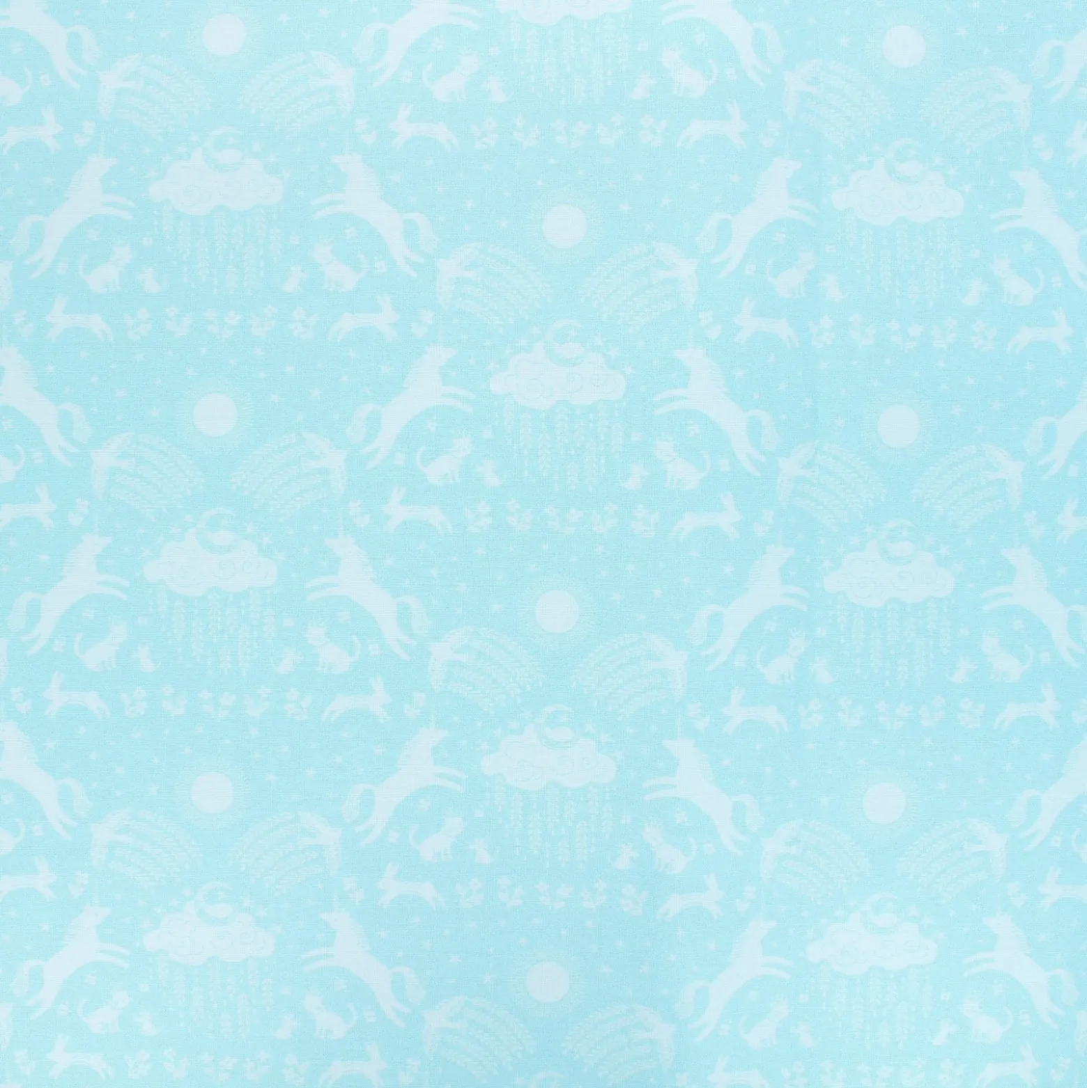 Coupon tissu coton Blend fabrics Happy Skies - bleu (50 cm x 110 cm)
